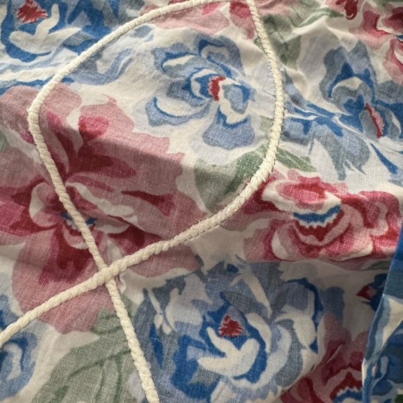 BATSHEVA LANE EMBROIDERED FLORAL PRINT COTTON POPLIN MAXI DRESS SIZE 0 - Picture 15 of 15